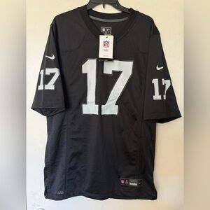 NFL Black and Gray Men's Raiders Adams Jersey size S